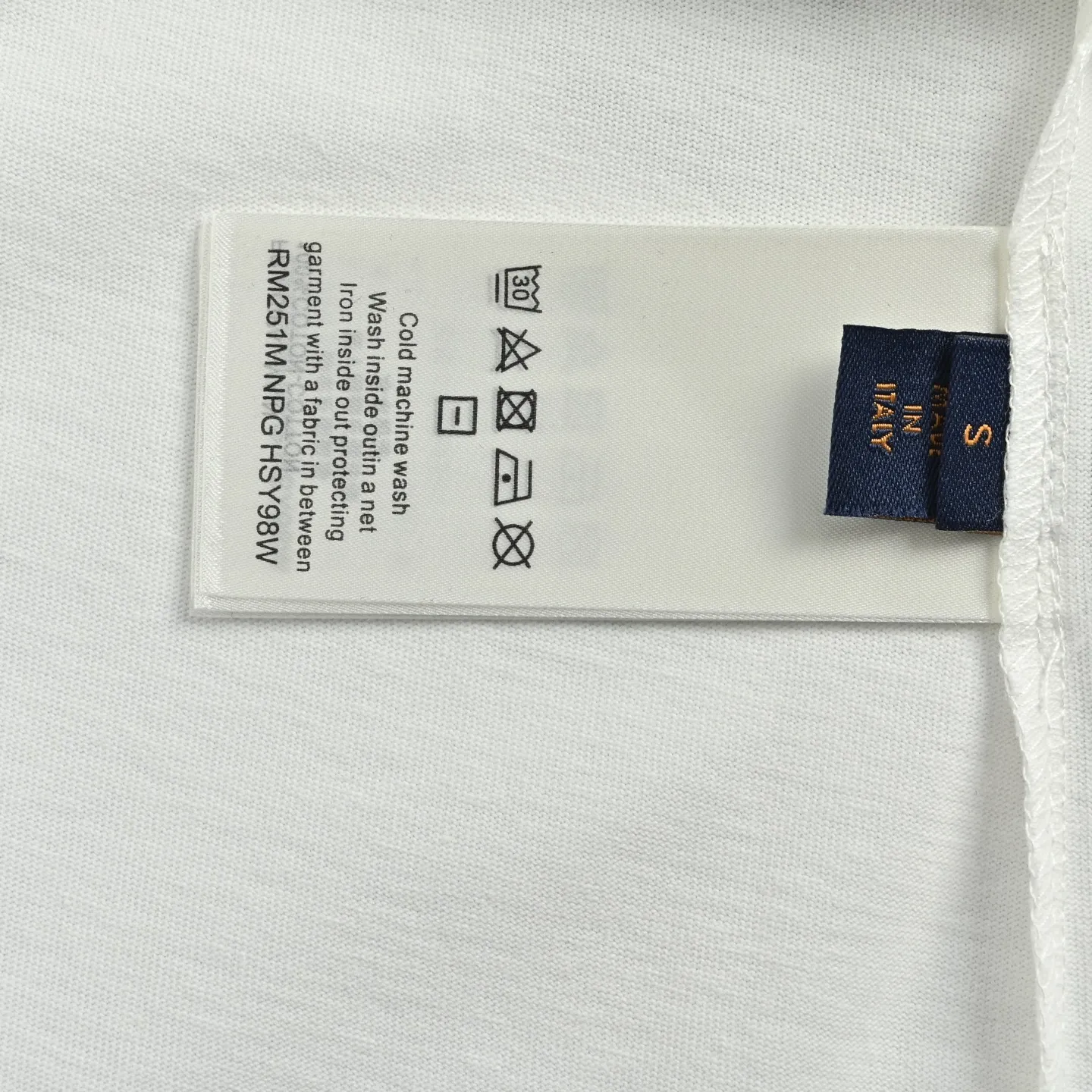 Louis Vuitton/Louis Vuitton colorful spelling embroidered round neck short sleeves